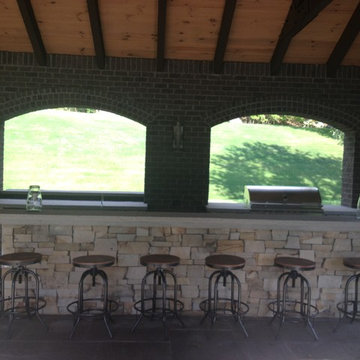 PF Cook Brick Outdoor Living Pavilion