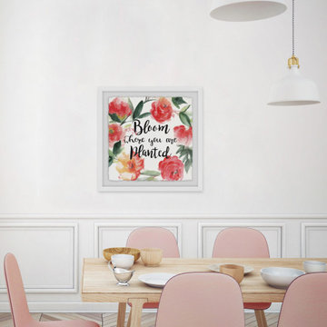 "Bloom Where You Are Planted" Framed Painting Print