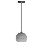 ET2 Lighting - ET2 Lighting Hive LED 1-Light Pendant in Gray - Unique shaped pendants of White gypsum and Grey concrete provide an economical solution for your lighting needs. With LED GU10 light bulbs included you get both style and long life from these durable pendants.