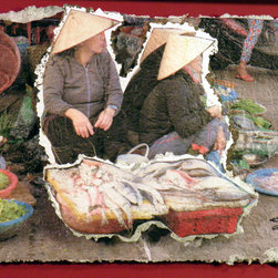 Hoi An thị trường c&aacute; (Hoi An Fish Market) Vietnam - Paintings