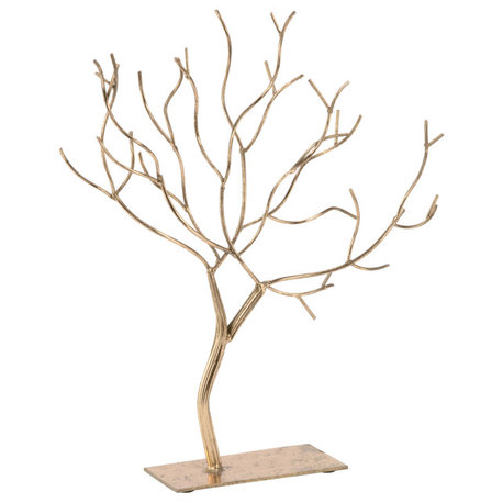 Gold Tree Jewelry Stand