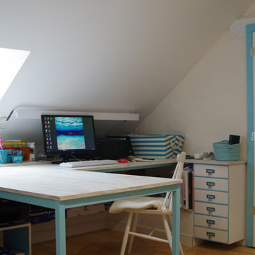 Bureau sous les toits.
