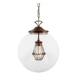 ROBYN GLOBE CAGE PENDANT LIGHT 35CM - Pendant Lighting