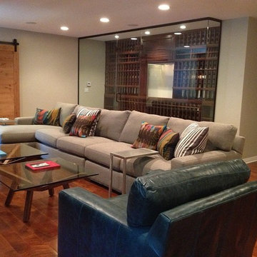 Contemporary Residential Wine Cellar in Beverly Hills, California