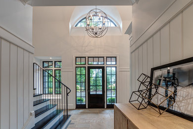 Inspiration for a transitional hallway remodel in Detroit