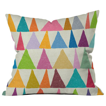 Nick Nelson Analogous Shapes In Bloom Outdoor Throw Pillow