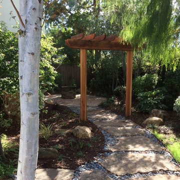 Curb Appeal Boost and Fire Pit Replace Lawns