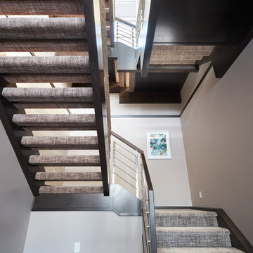 Maple Self supported open rise stair