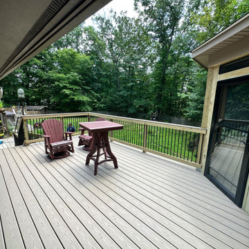 Trex Transcend Rope Swing Deck and Screened Porch