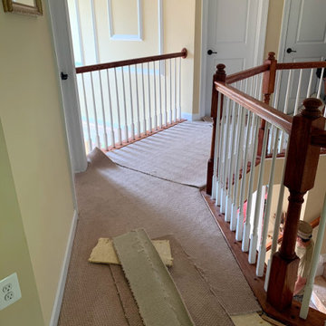 Ripped Up Carpet on Hallway