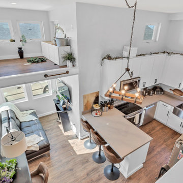 2BR ADU Kitchen & Living Room Aerial View