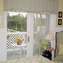 yellow and blue bedroom