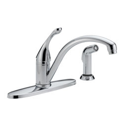 Delta Collins&trade; Single Handle Water-Efficient Kitchen Faucet with Spray - Kitchen Faucets