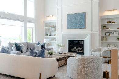 Living room - transitional living room idea in Other