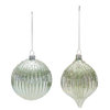 Beaded Irredescent Glass Ornament, 6-Piece Set