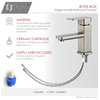 STYLISH Single Hole Bathroom Faucet, Brushed Nickel