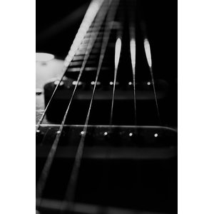 Frets And Cords Black White Guitar Still Life Photo Unframed Wall Art Print Contemporary Prints And Posters By Pi Photography Wall Art Fine Art Houzz