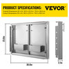 VEVOR Outdoor Kitchen Door BBQ Kitchen Door 30x23" With Shelves Stainless Steel