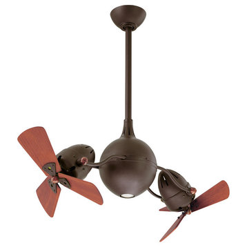 Acqua Rotational Ceiling Fan With Light Kit, Textured Bronze
