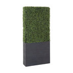 Contemporary Green Faux Foliage Topiary 50861