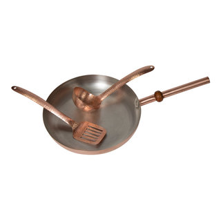 Mauviel M'6s Induction Compatible Copper Nonstick Frying Pan, 7.9-in