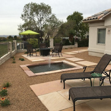 Patio Seating Area With Lounge Chairs