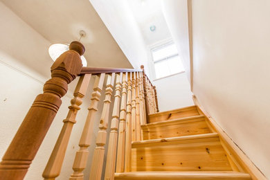 This is an example of a traditional staircase in London.
