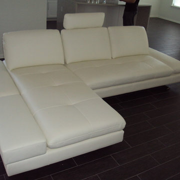 Sasha Sectional - White Leather