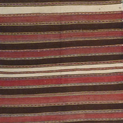 Persian Shiraz Kilim 3'6 X 7'7 - Area Rugs