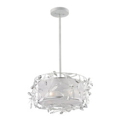 Elk Lighting 2-Light Semi-Flush in Antique White - Flush-mount Ceiling Lighting