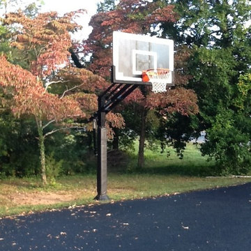 Christopher B's Pro Dunk Gold Basketball System on a 35x30 in Earlysville, VA