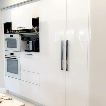Futuristic, Sleek Updated Kitchen