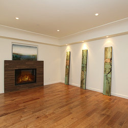 Contemporary Home Project in Laguna Beach - Indoor Fireplaces
