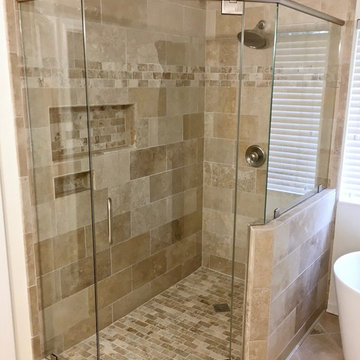 Frameless and Semi-Frameless Neo-Angle Showers