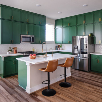 Vibrant Kitchen Remodel in Bold Green