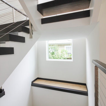 Project #70 | Open-Riser Staircase with Cable Railing