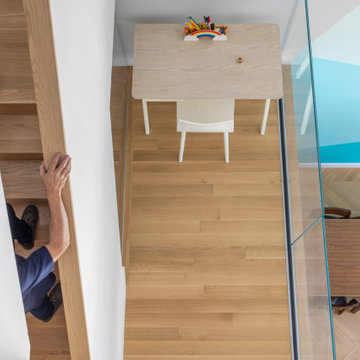 Williamsburg Townhouse - View down to Mezzanine