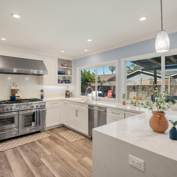 Navy Chic: Kitchen Remodel San Jose
