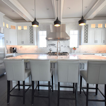 Beech White Kitchen at Beach Front, Clinton CT