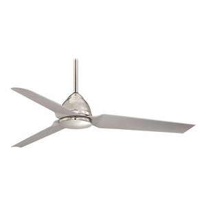 Minka Aire Java Brushed Nickel Wet 54 Outdoor Ceiling Fan