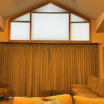 Angled Honeycomb Shades in Breckenridge Colorado