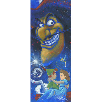 Disney Fine Art Wicked Captain by Stephen Fishwick, Gallery Wrapped Giclee