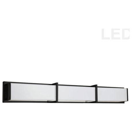 40" Winston Modern Bathroom Vanity Light, Matte Black