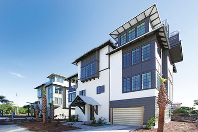 Beach style exterior home photo in Atlanta