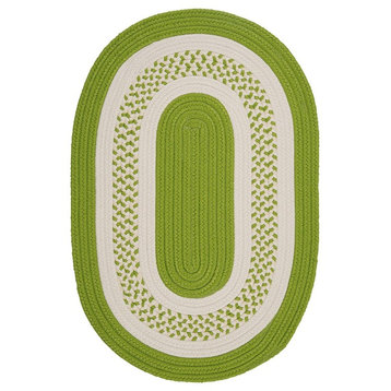 Colonial Mills Crescent NT62 Bright Green Indoor/Outdoor Area Rug, Round 10'x10'