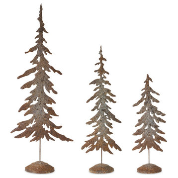 Tree (Set of 3) 17.5"H, 22.5"H, 29.75"H Metal