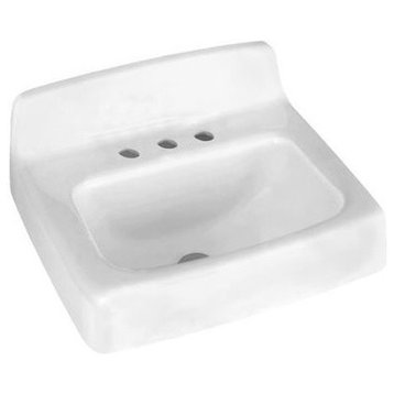 American Standard 4869.004 Regalyn Wall Mounted Cast Iron Utility - White