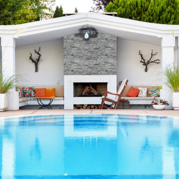 Exterior Designs featuring Faux Stone