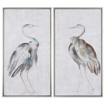 Summer Birds Framed Art, Set of 2