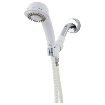 Whedon® AFM5C Flow Pro Massage™ Hand Shower System with 3-Spray Settings, White